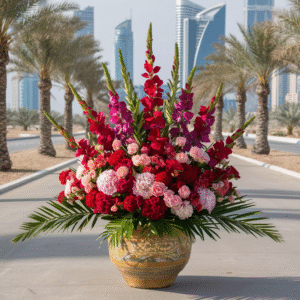 Mixed floral arrangement by Elandra Flowers, best flower shop in Dubai