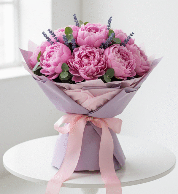 Peony Bouquet from Elandra Flowers – Best Flower Shop in Dubai