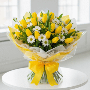 Yellow Tulips Bouquet from Elandra Flowers – Best Flower Shop in Dubai