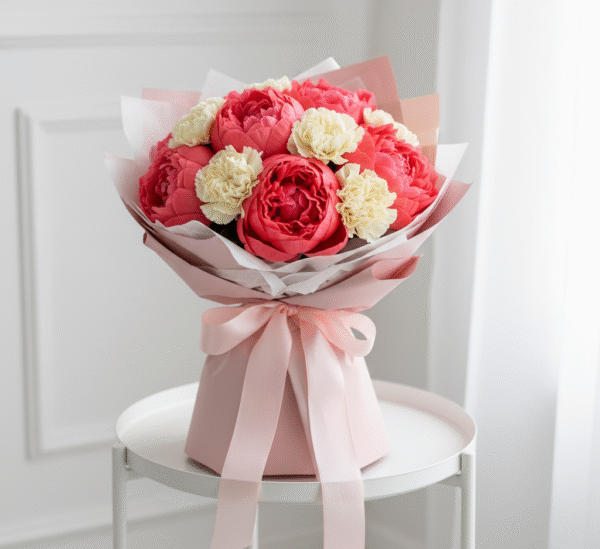Peony Flower Bouquets from Elandra Flowers – Best Flower Shop in Dubai