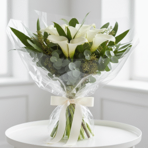 White Calla Lilies Bouquet from Elandra Flowers – Best Flower Shop in Dubai