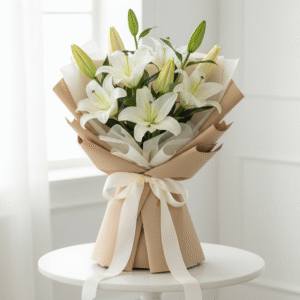 Beautiful Lilies Bouquet from Elandra Flowers – Best Flower Shop in Dubai