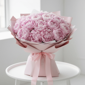 Pink Peonies Bouquet from Elandra Flowers – Best Flower Shop in Dubai