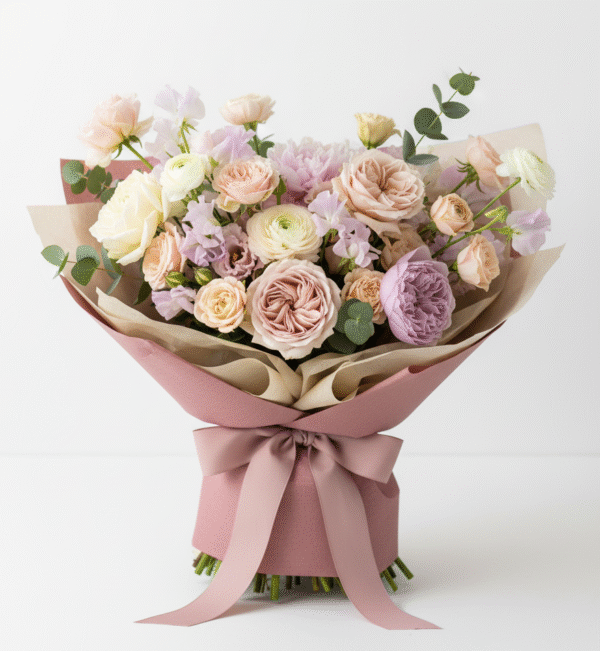 Blush Blooms Bouquet from Elandra Flowers – Best Flower Shop in Dubai