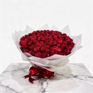100 roses boquet