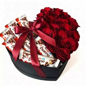 Kinder Bueno red rose box